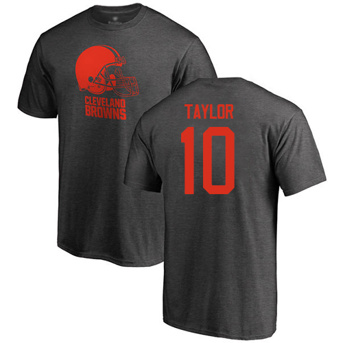 Men Cleveland Browns Taywan Taylor Ash Jersey #10 NFL Football One Color T Shirt